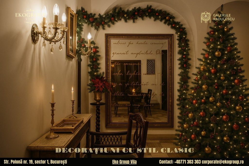 Eko Group Vila și decoratiuni de craciun ce evocă eleganța interbelică în expoziția „Crăciunul anilor ’30”